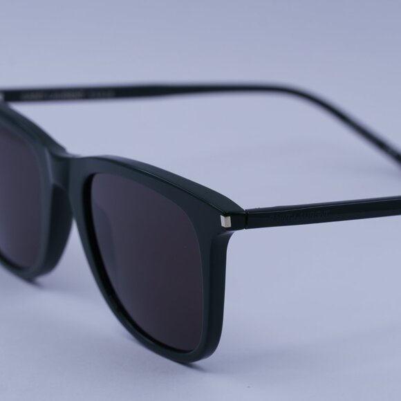 Saint Laurent SL304 009 Sunglasses Green Square Frame, Black Lenses - Picture 3 of 9